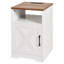 Ensemble de 3 tables basses style ferme, table basse industrielle de 102 cm avec 2 tables d'appoint, montage facile, station de recharge incluse, idéal pour le salon, l'appartement ou le bureau.