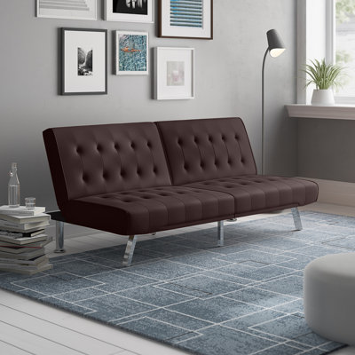 Nuneaton 71'' Faux Leather Convertible Sofa