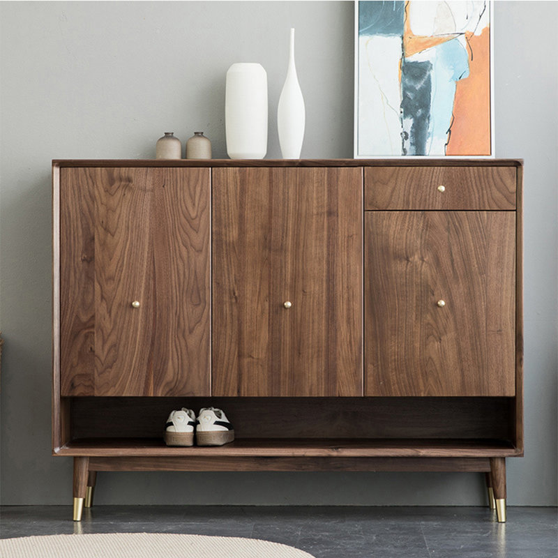 Armoire de rangement à chaussures à trois portes multifonctionnelle