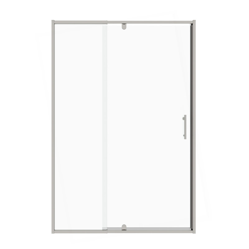 38-42" W X 71" H Piovt Swing Glass Shower Door,Pivot Frame Sliding Shower Door With 1/4"(6Mm) Clear SGCC Tempered Glass,Shower Doors,Reversible Installation