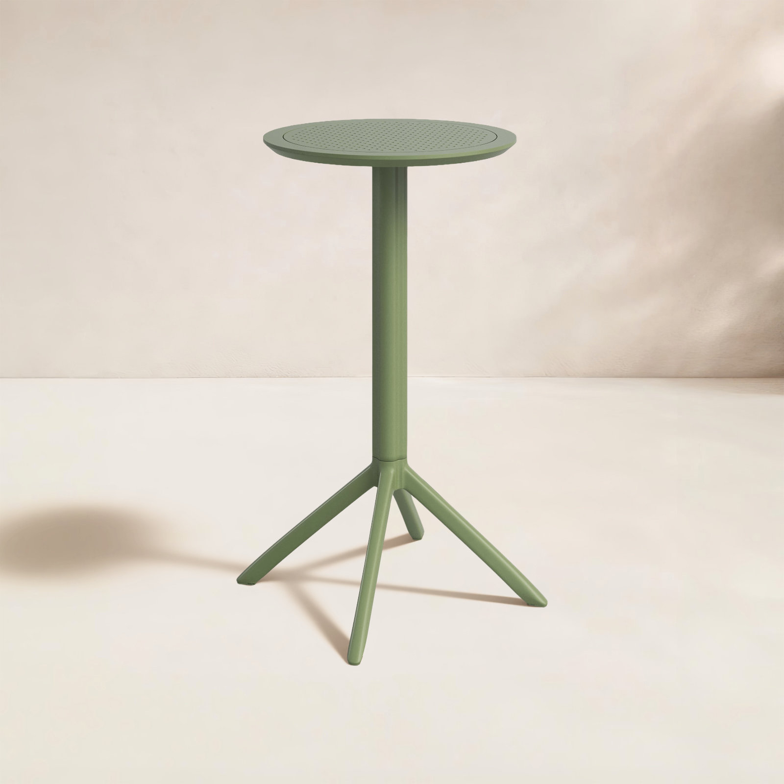Elodie Patio Bar Table, Olive Green, 42.5'' H x 23.6'' W x 23.6'' L