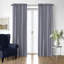 Walker Ticking Stripe Indigo/White Cotton Rod Pocket Drapery Panel Set of 2-74048240-74048206