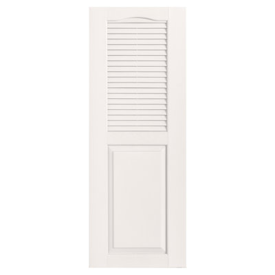 Cathedral Top Combination Shutters Pair