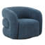  Fauteuil demi-tonneau pivotant bleu Junie