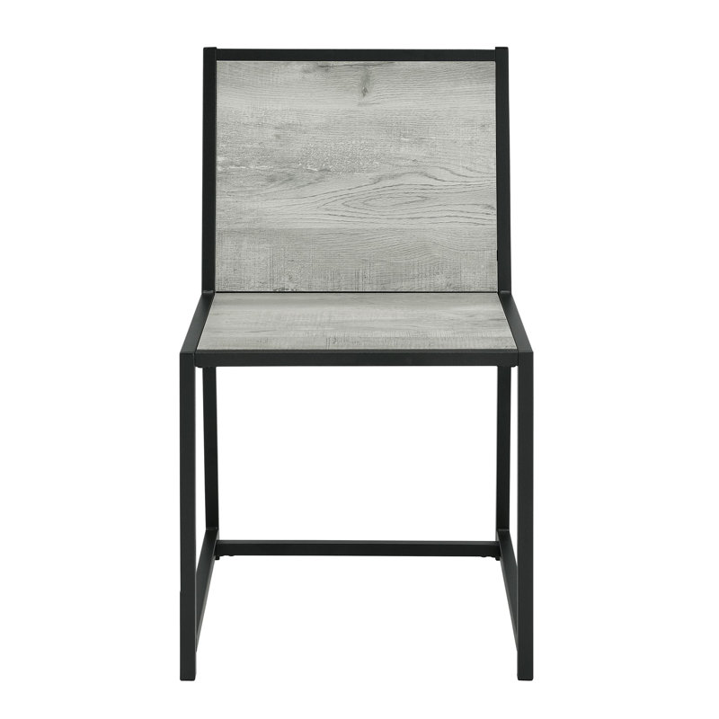 Bureau et chaise à matériaux mixtes