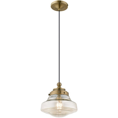Luminaire suspendu style école 1 lumière Madonna