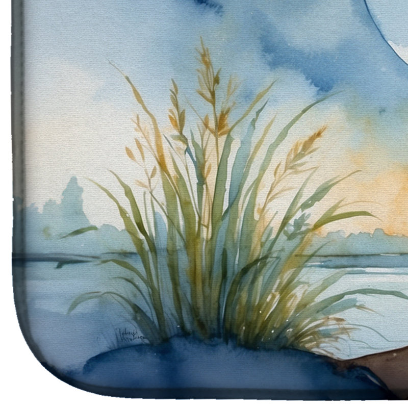 Tapis de séchage Blue Heron Under the Moonlight