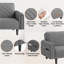 3-Seater Sofa Bed With Adjustable Backrest-1473166868