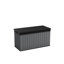 Boîte de rangement pour l'extérieur en résine durable de 150 gallons Keter Darwin, idéale pour le patio