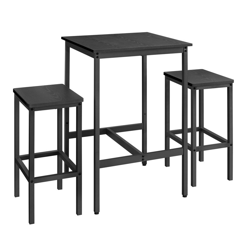Terryville 2 - Person Dining Set, Black