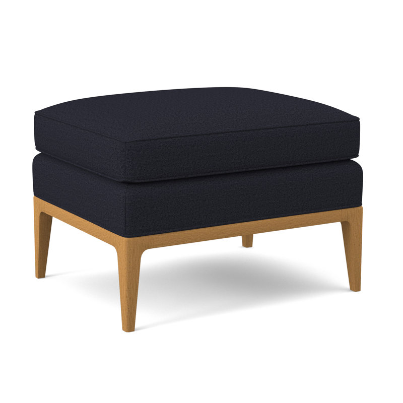 Repose-pieds rectangulaire 28 po Claxton, ambre, Marine de Venise