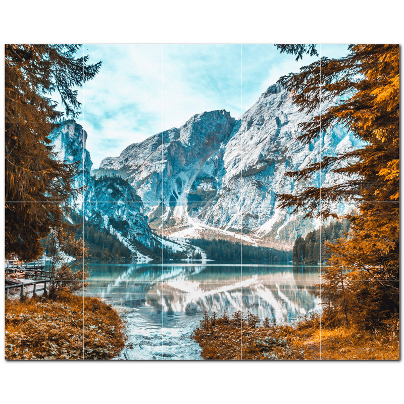 Murale décorative en céramique 4,25 po x 4,25 po