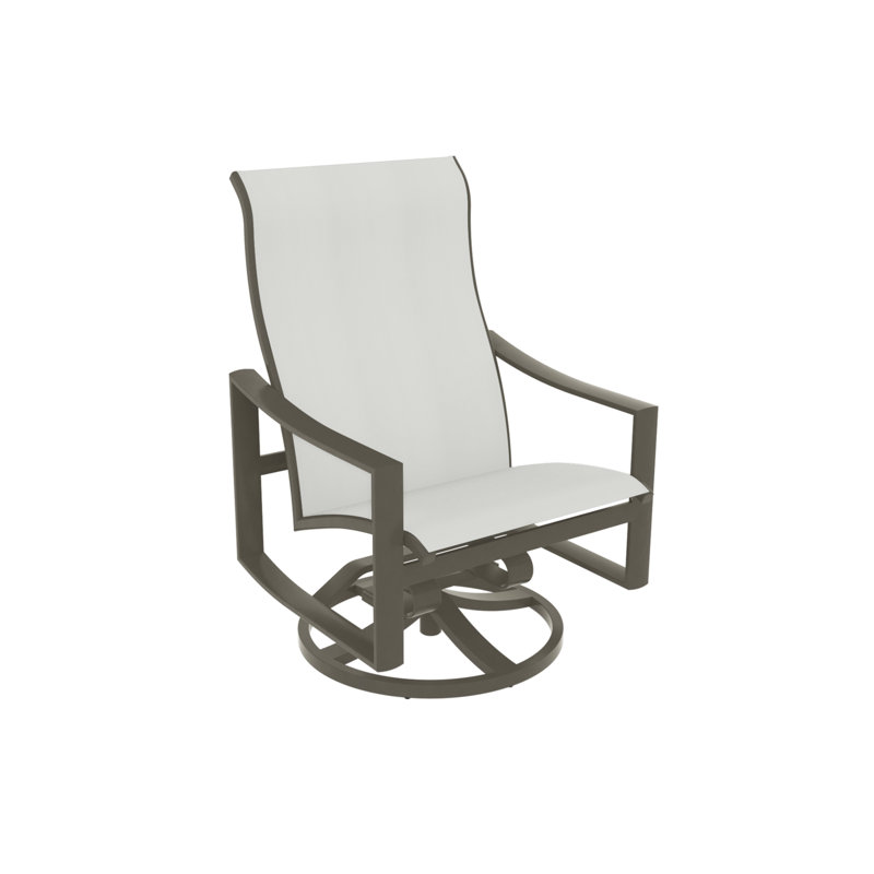 Fauteuil de patio pivotant Kenzo, Bogota, Moka
