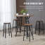Ensemble de table de bar et de chaises de style industriel 5 pièces, conception peu encombrante pour les cuisines compactes et les pubs, durable et élégant
