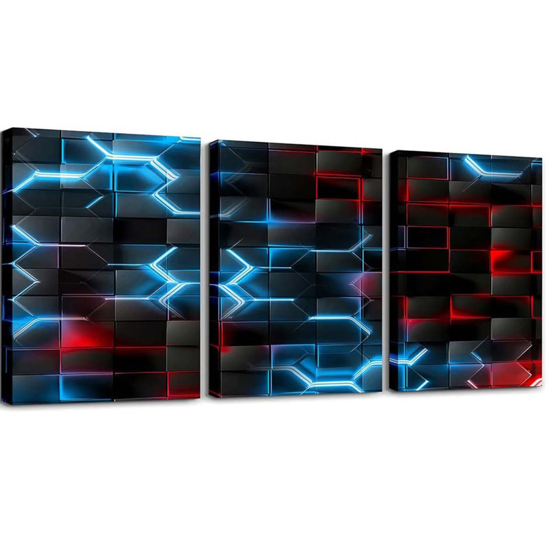 3 Piece Wrapped Canvas Print