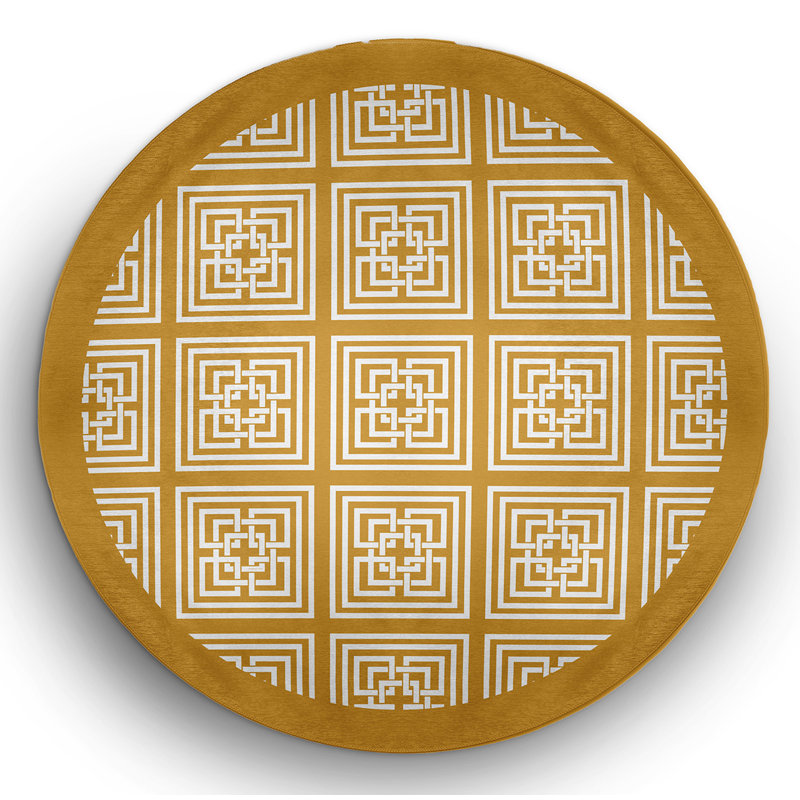 Chenille Indoor / Outdoor Rug, Round 5'