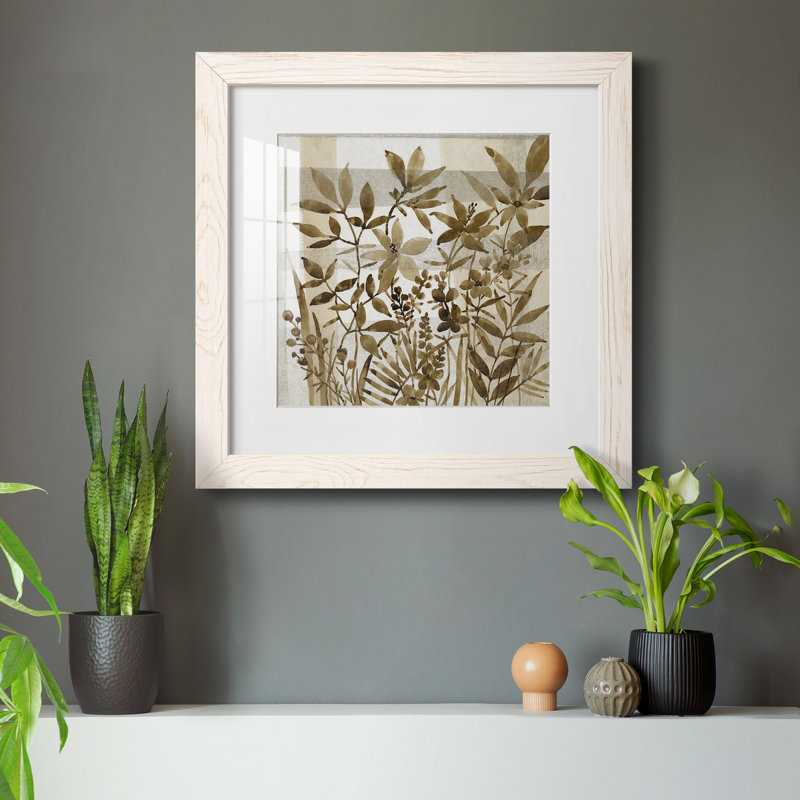 " Neutral Garden II ", 34.5" H x 34.5" W x 1" D, White