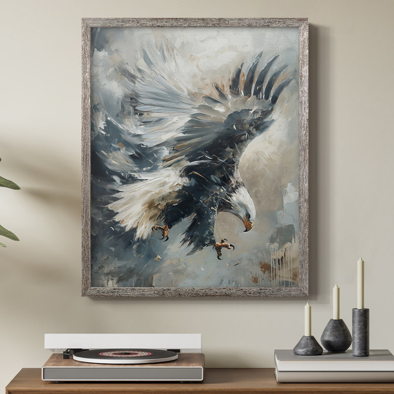 ANIMALS Series CXV III, reproduction d'art encadrée - bois massif, H 21 po x l 17 po