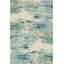 Tapis bleu clair tissé à la machine à motif abstrait Keimar-24431693