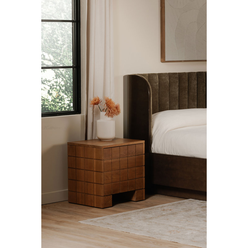 Table de chevet Gia - brun