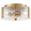 Plafonnier encastré tambour en verre texturé 3 lumières Modern-2027590110