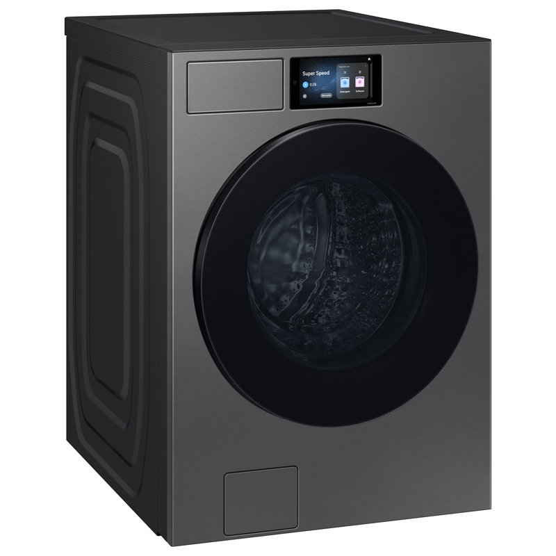 Samsung 5.3 cu. ft. Bespoke AI Ultra Capacity Front Load Washer with AI Home and AI OptiWash+ in Dark Steel, Dark Steel