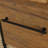 L-Shaped Desk, Brown Finish