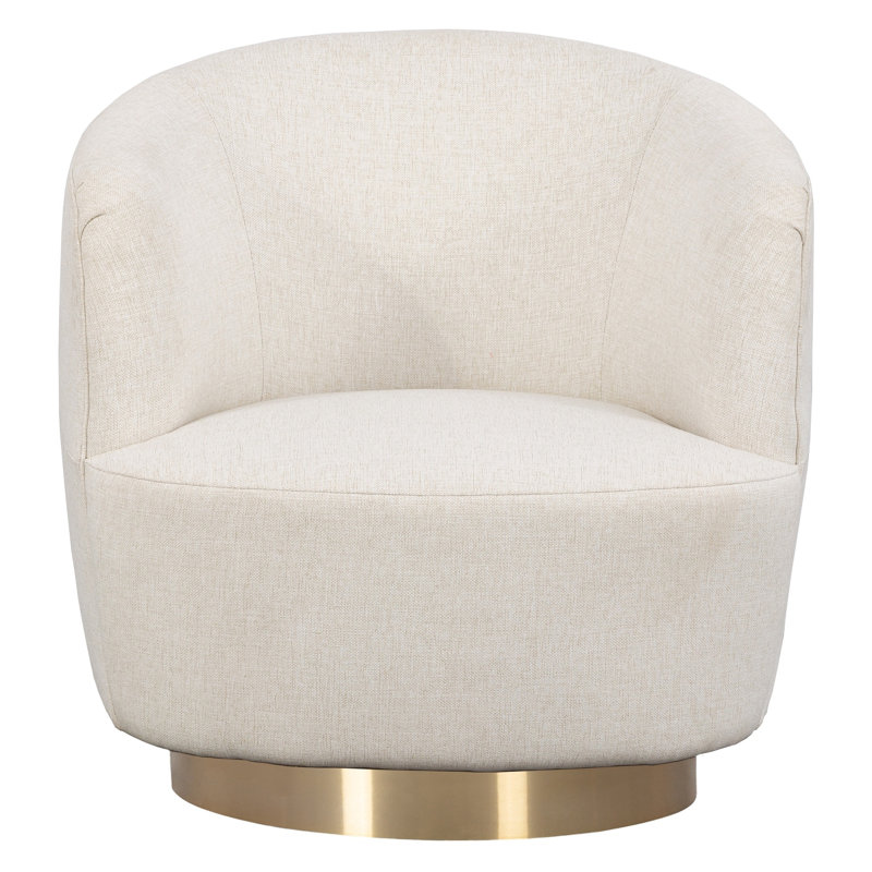 Dhalia Chair, Swivel, Bright Brass, Pewter (9953 65)