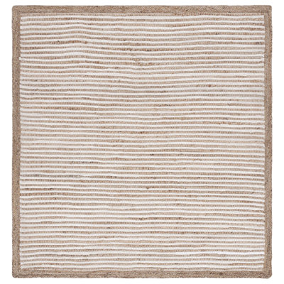 Jeaneane Hand Woven Cotton/Jute Solid Color Rug in Brown/Ivory