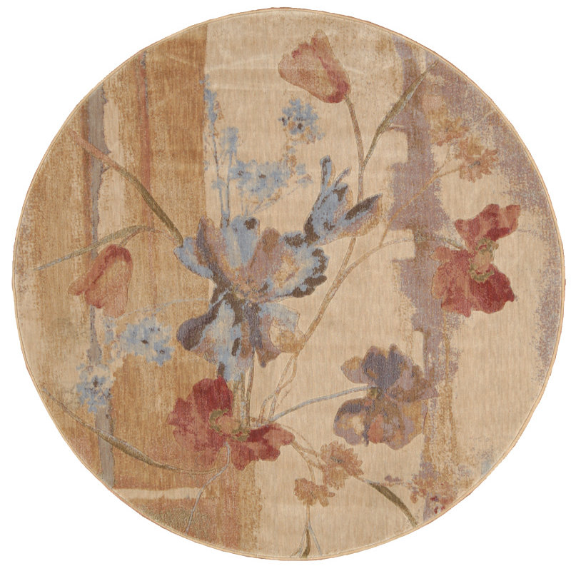 Wojciechowski Floral Area Rug, Round 168cm