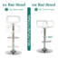 Tabouret de bar rotatif à hauteur ajustable avec dossier bas Dressler, ensemble de 2-576505204
