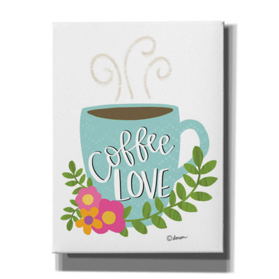 «Coffee Love» par L. Larson, art mural sur toile
