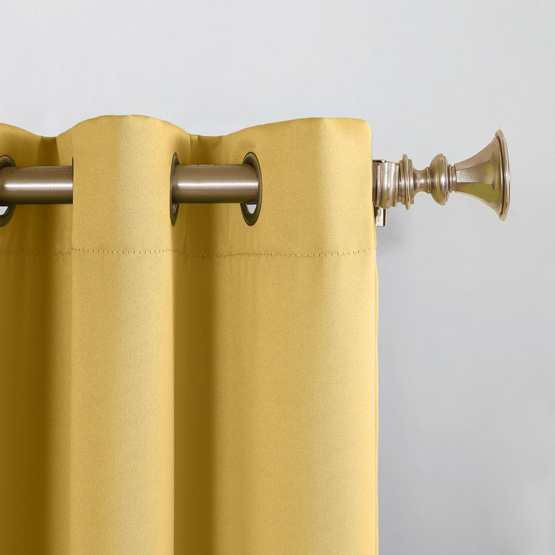 Panneau de rideau à oeillets à économie d'énergie thermique - Basics by Wayfair ™, Graine de lin, l 54" x L 84"