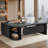 80.71-Inch L-Shaped Executive Desk, Large Office Table with File Cabinet-1025444949