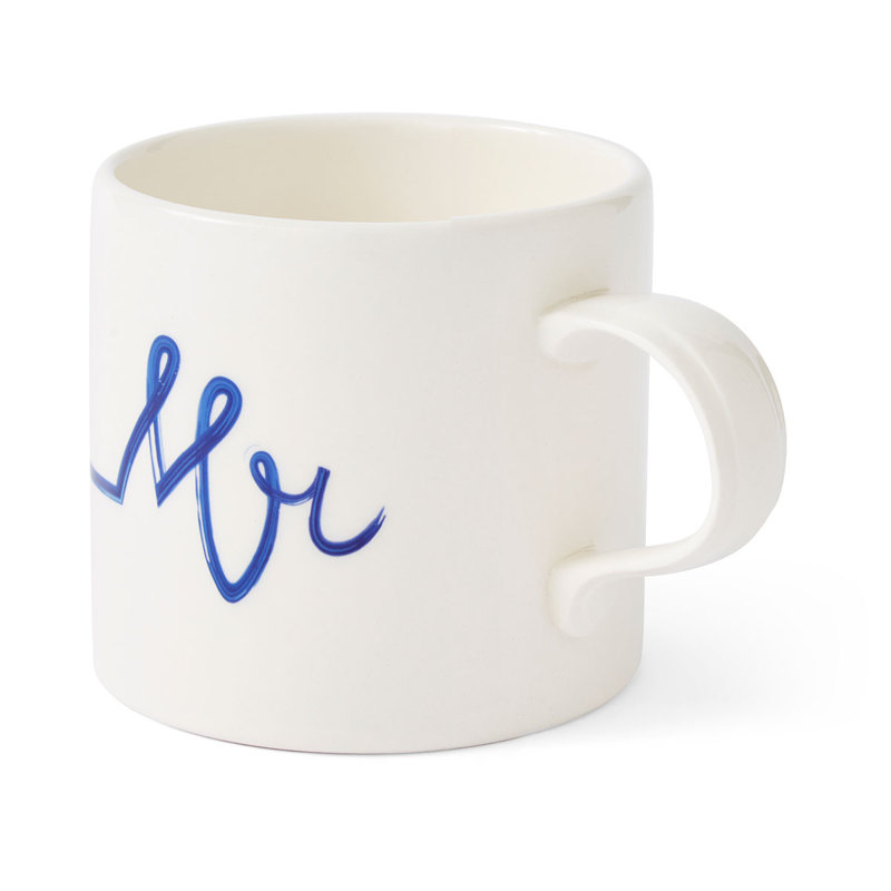 Mug Meirion Short Mugs Blue & White Mr Mug Single Mug