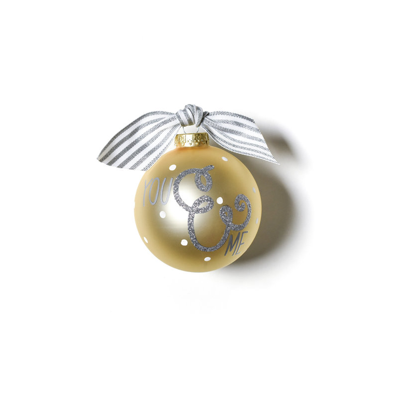 3.93'' Handmade Glass Ball Ornament