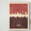 « munich germany horizon red ii », impression sur toile tendue-148411168