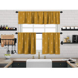 Boho Design Kitchen Valance, 2 Tiers Curtain, African Mud, Window Valance Treatments, Cafe Curtains