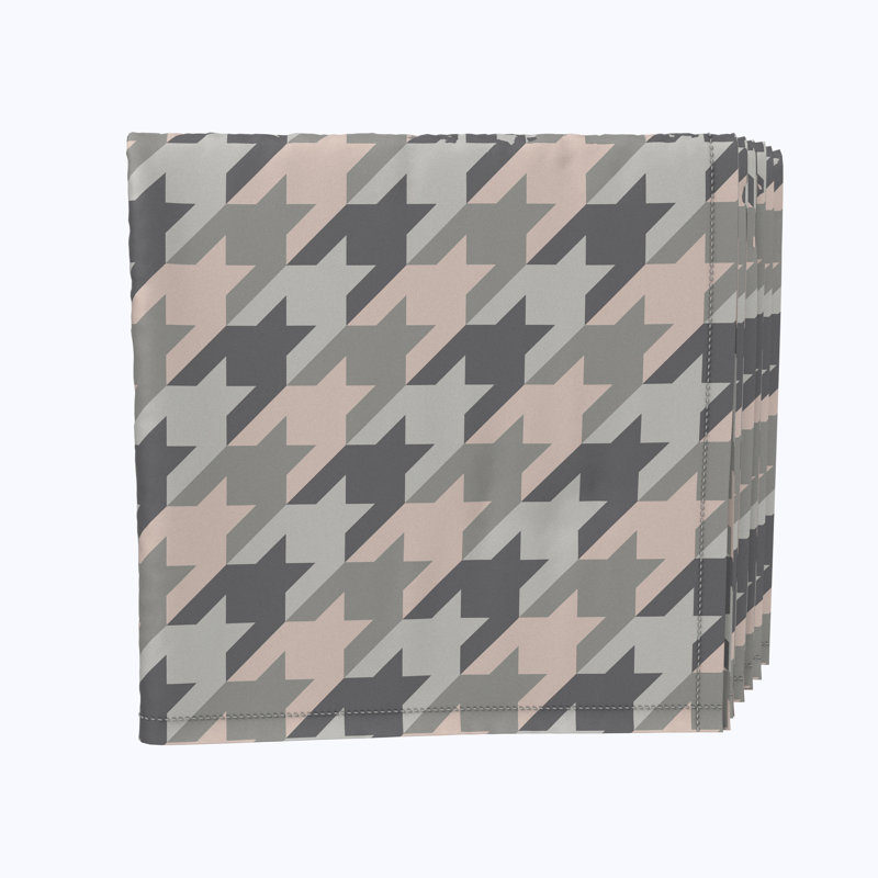 Polyester Houndstooth Square Napkin