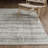 Michalski Textural Distressed Stripe Beige/ Green Hand-made Area Rug-566155005