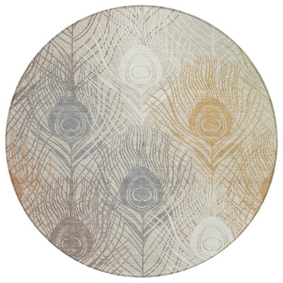 Machine Washable Indoor/Outdoor Jenning ACN2273 Floral Rug