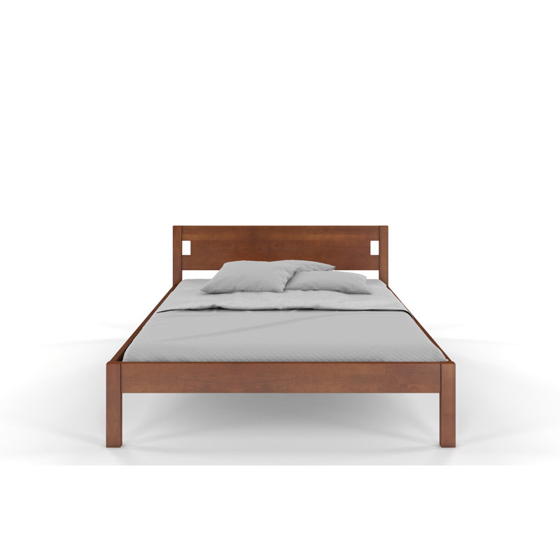 Alexiana Solid Wood Bed, Super King (180 x 200cm), Walnut 1