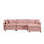 108-Inch L-Shaped Modular Chenille Fabric Sofa, Versatile Design For Any Interior, Contemporary Style With Boundless Comfort-956229434