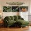 Causeuse en chenille 2 places avec repose-pieds-1668850406