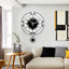 Sharinda Wall Clock for Living Room Decor, Decorative Modern Wall Clocks with Pendulum