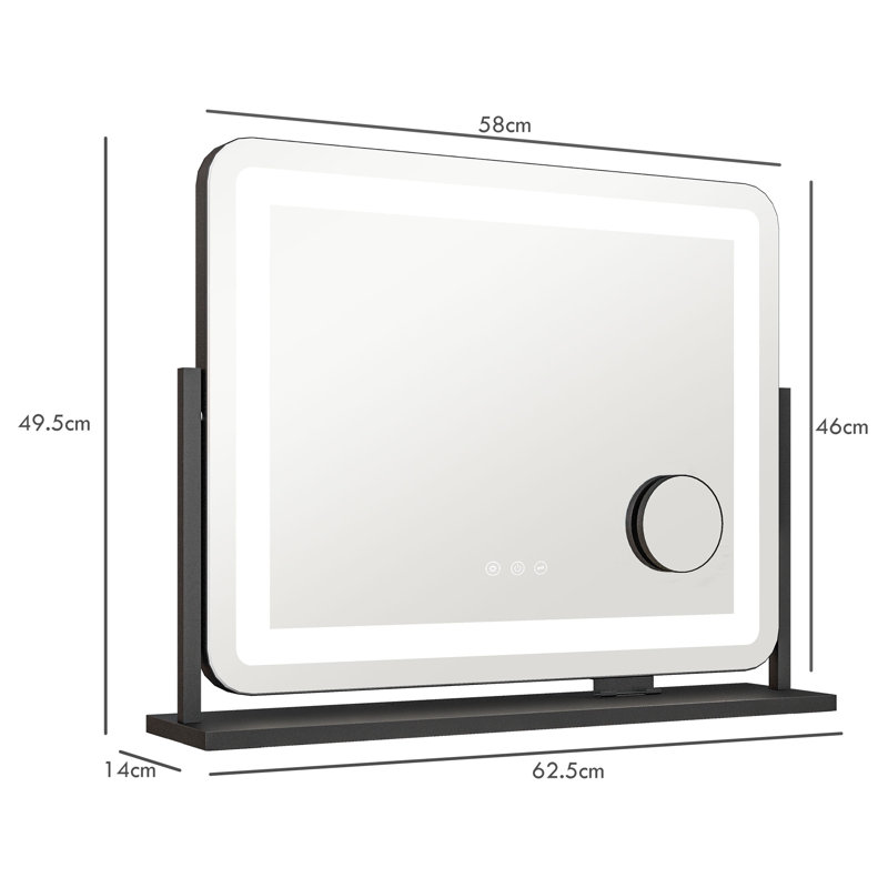 Chrishayla Metal Rectangle Floor Mirror