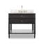 Toulouse Single Vanity-Satin Black Veneer-189492439