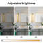 Appliques murales modernes 19 po en cristal RVB à intensité variable avec télécommande et lumière incluses