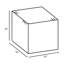 Berlin Gardens Lilly Hive 16" Square Pouf-1098897948