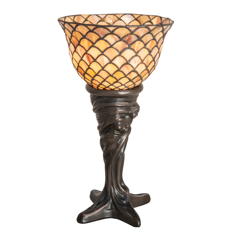 15" High Tiffany Fishscale Mini Lamp